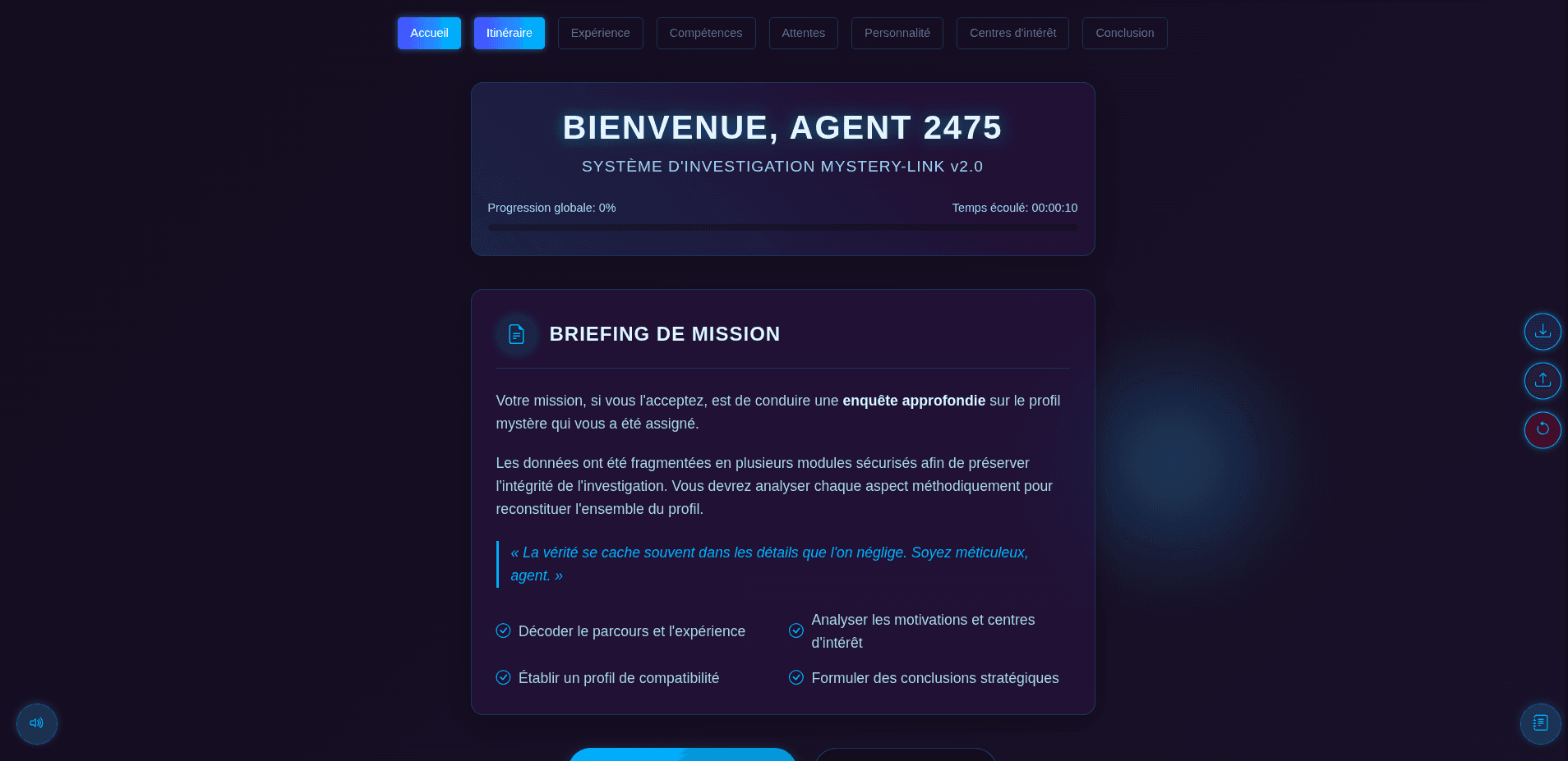 Portfolio interactif