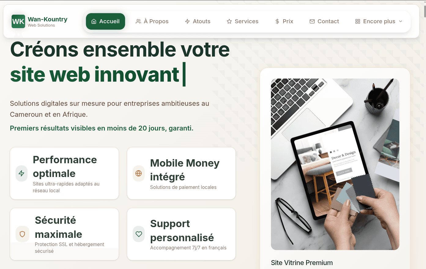 WanKountry – Agence de digitalisation